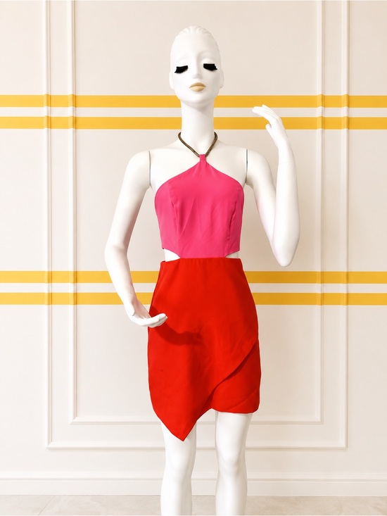 DO+BE Dresses & Skirts - Summer Cocktail Wedding Guest Halter Mini Dress S • worn once